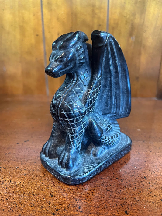 Dragon sitting crystal/stone carving