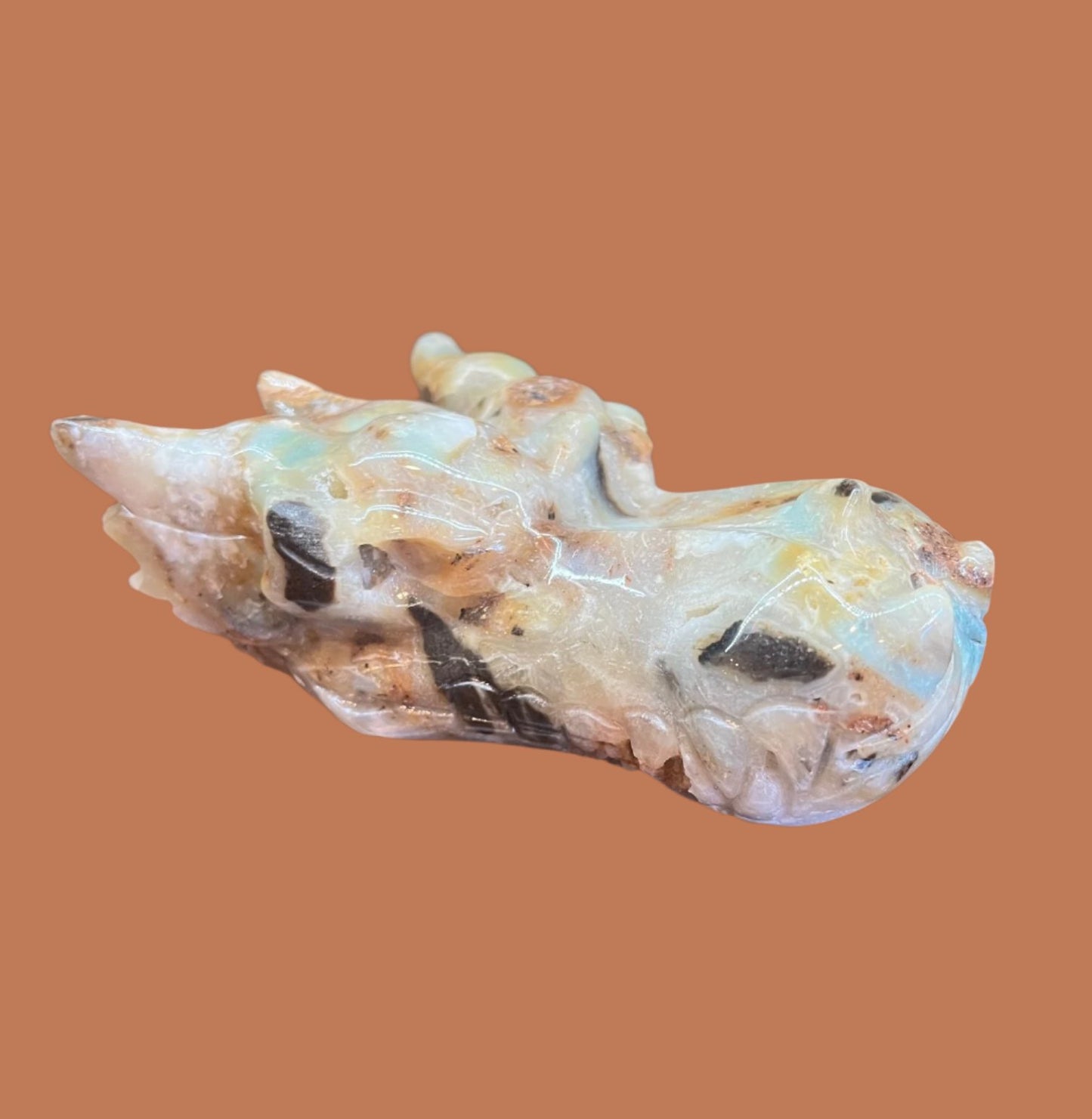 Dragon head crystal/stone carving