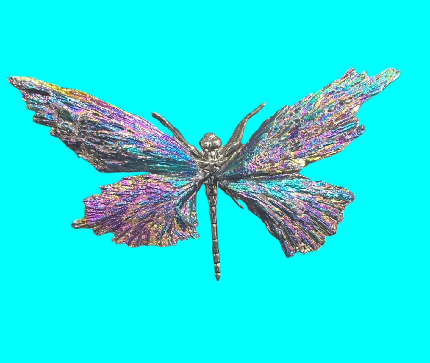 Dragonfly natural crystal display