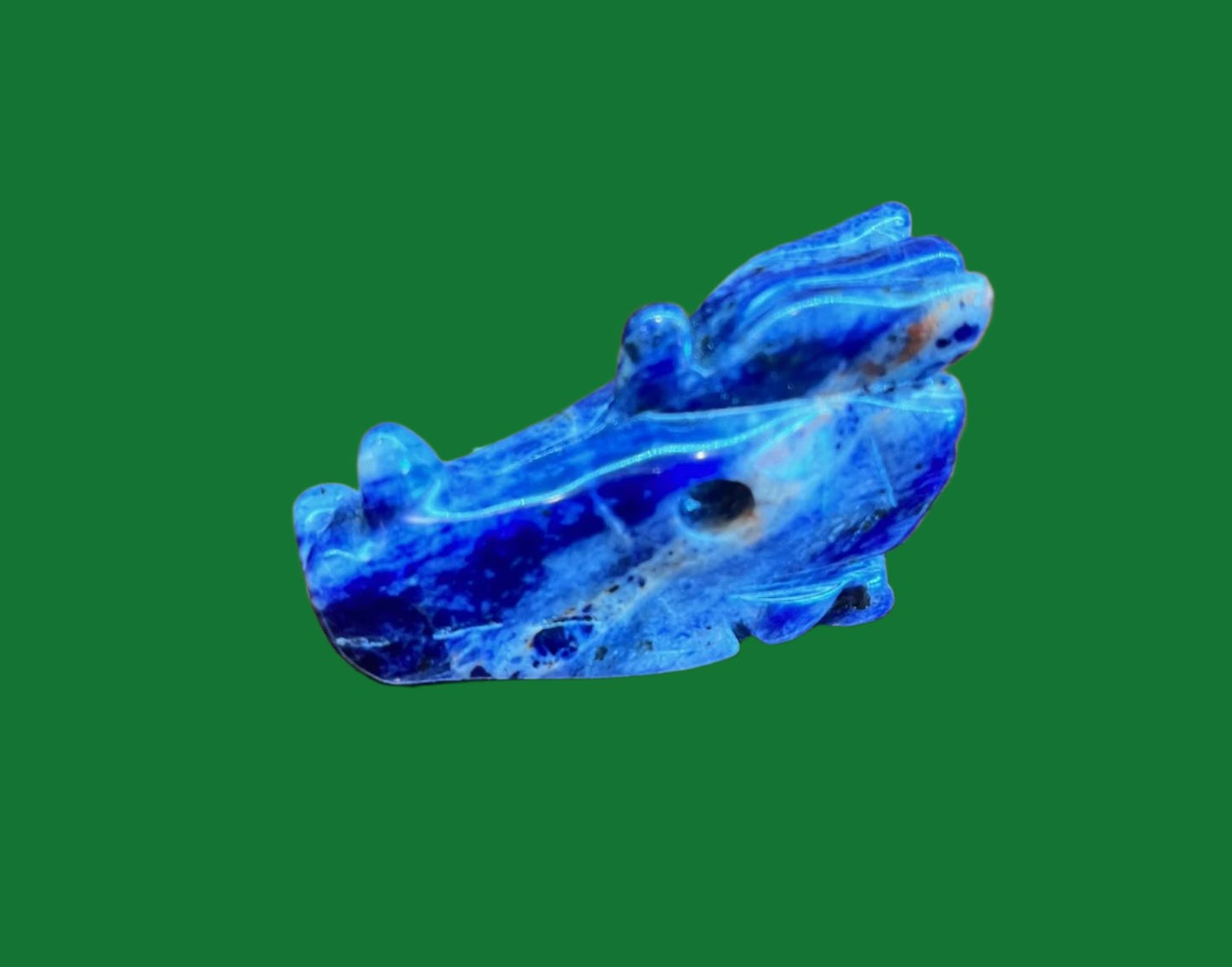 Sunset Sodalite Dragon Head Carving