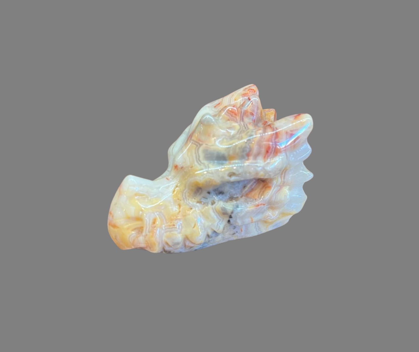 Dragon head crystal/stone carving