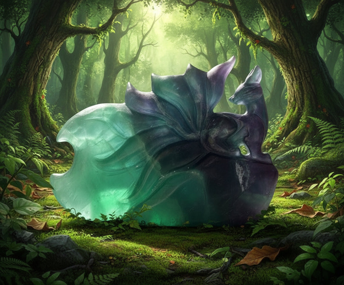 Fluorite Nine Tails Fox