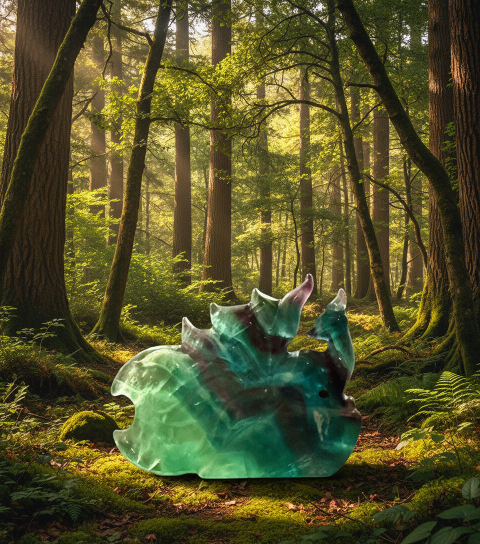 Fluorite Nine Tails Fox