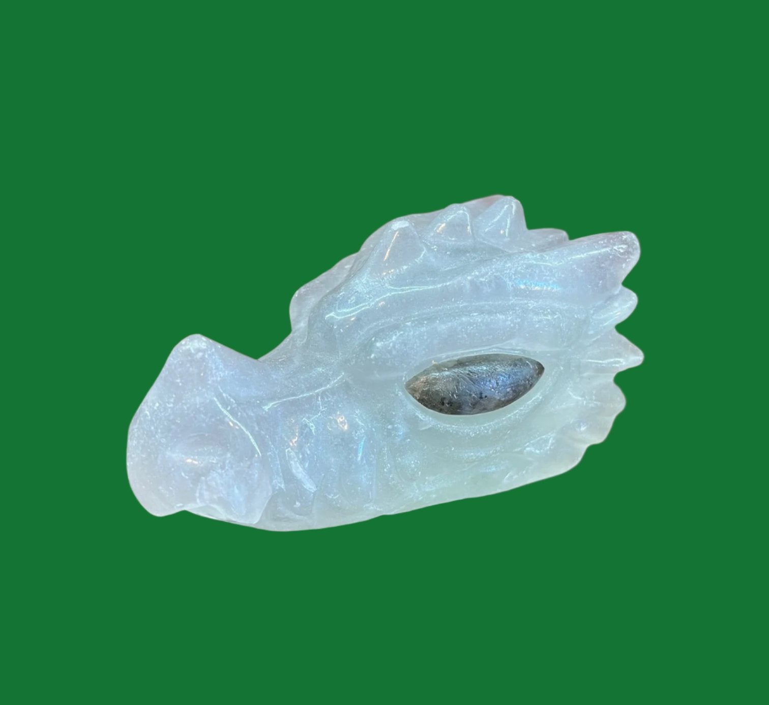 Fluorite Dragon Head Carving
