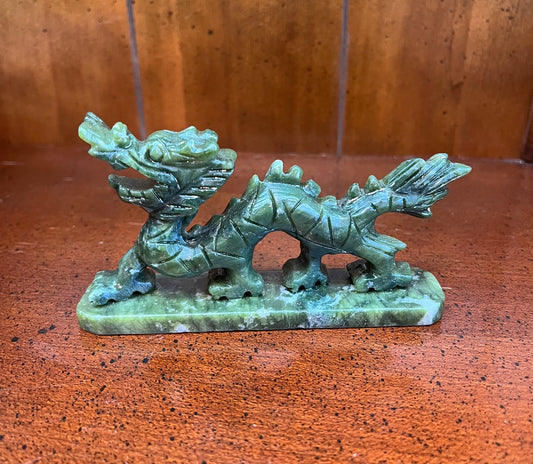 Chinese dragon crystal/stone carving