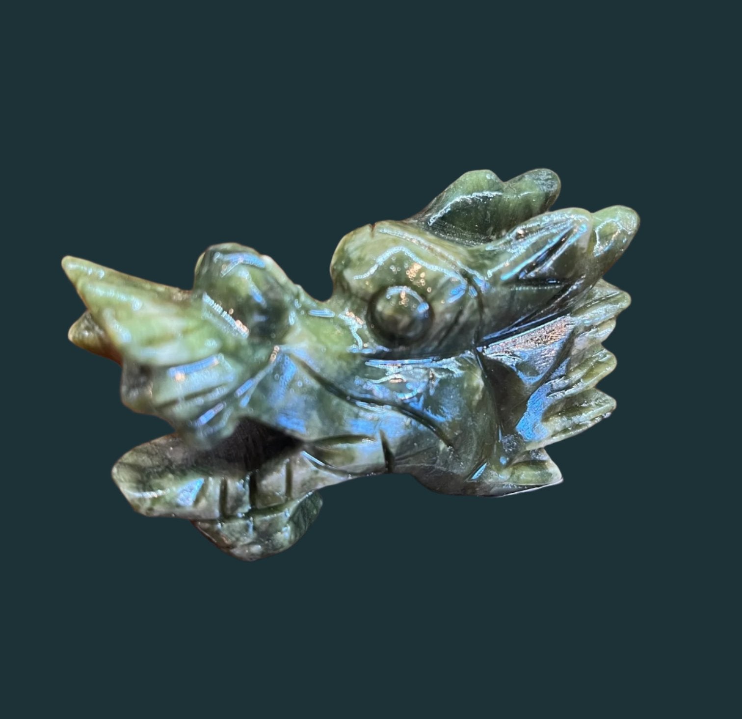 Jade Dragon Head Carving