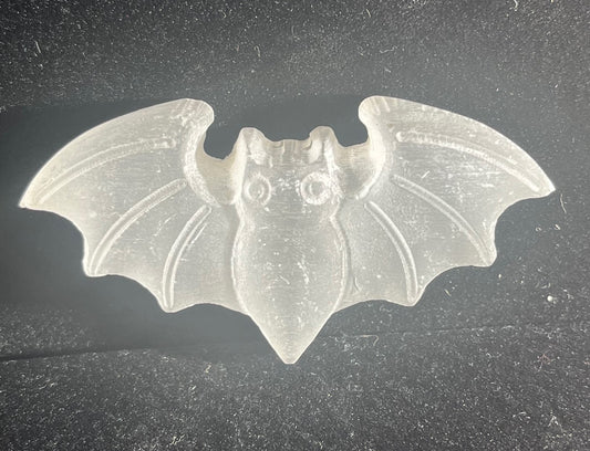 Halloween bat crystal/stone carving