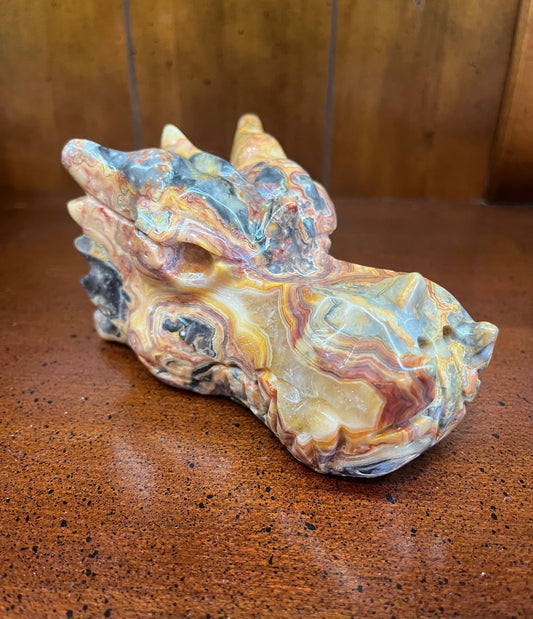 Dragon head crystal/stone carving