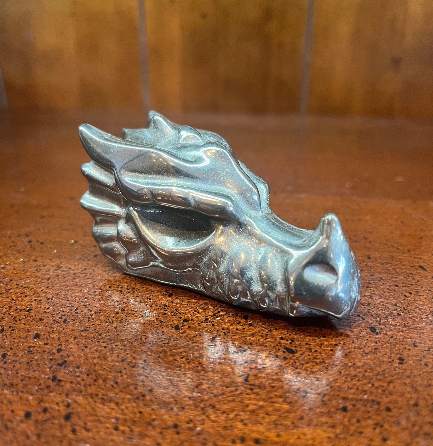Pyrite Dragon Head Carving