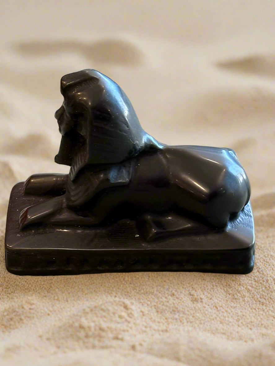 Black Obsidian Sphinx