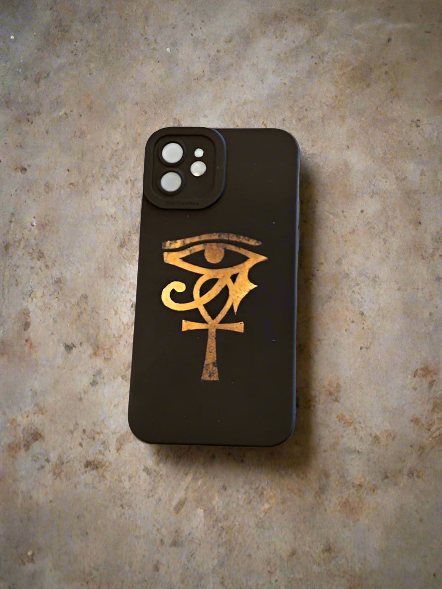 Eye of Horus & Ankh IPhone 12 case