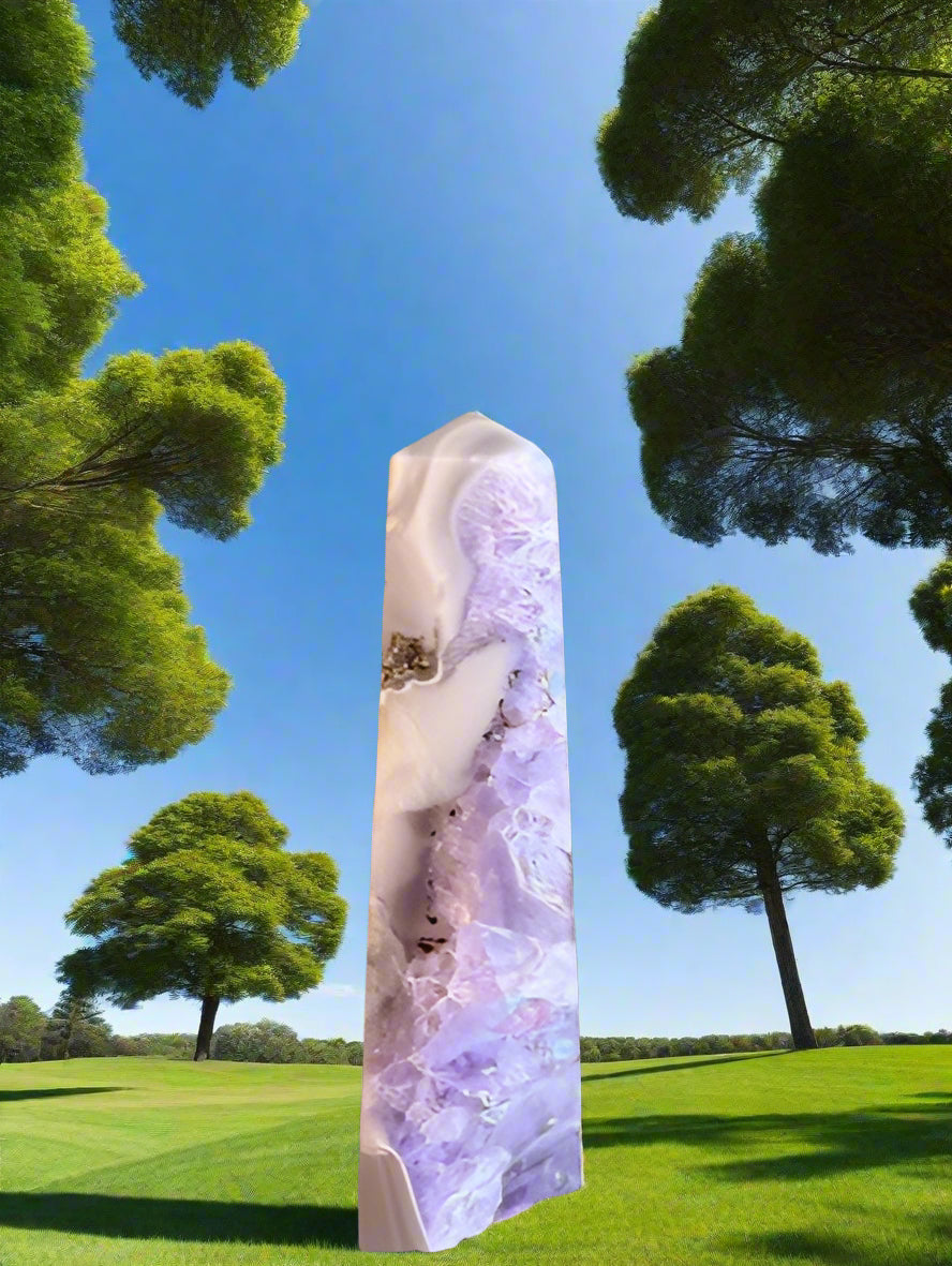 Polished  Amethyst Point