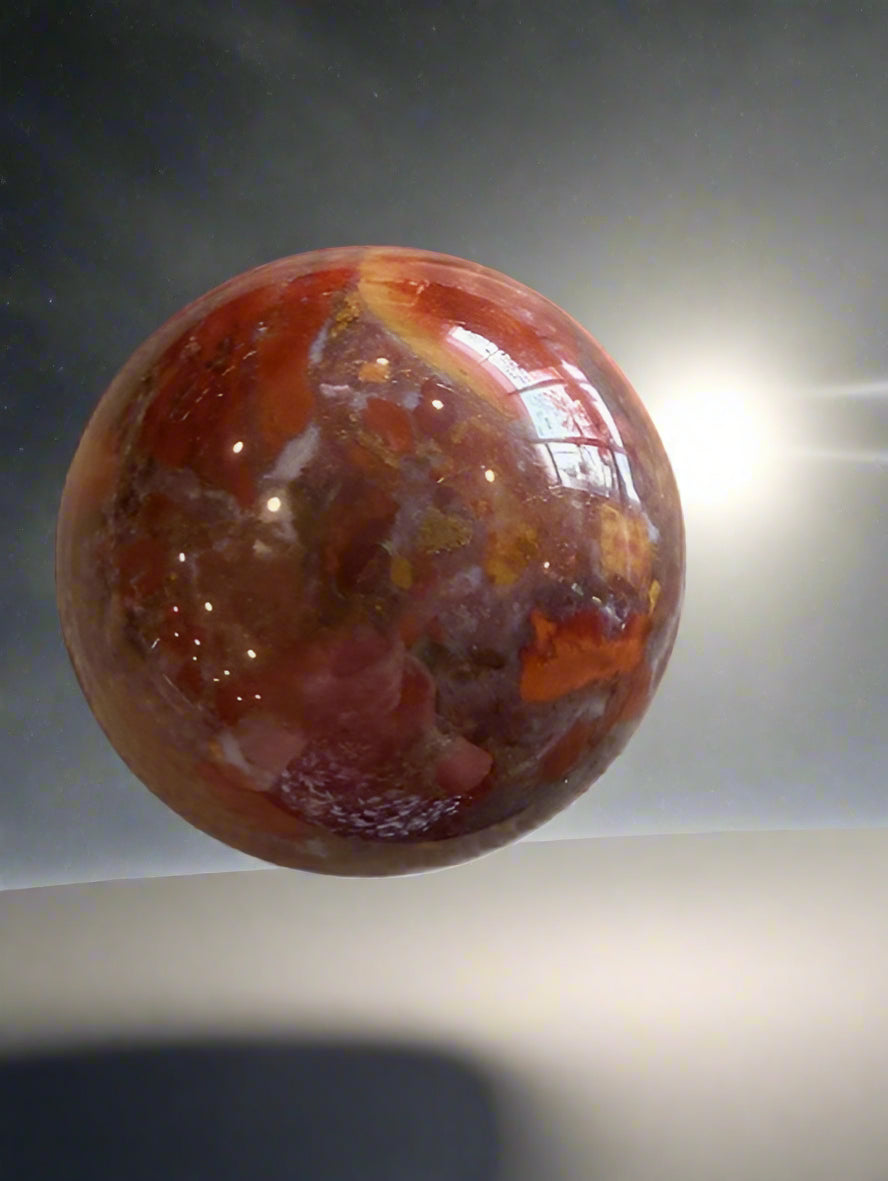 Brecciated Jasper Sphere