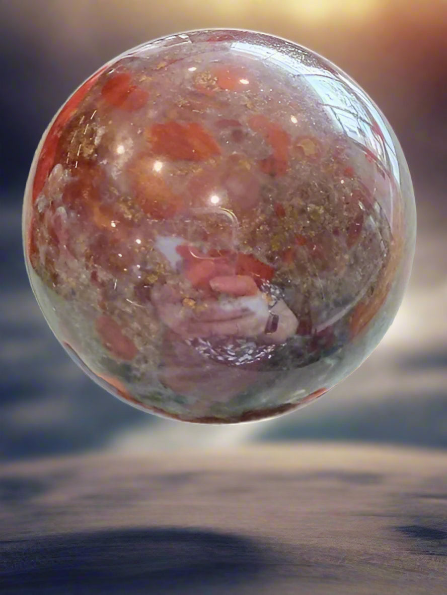 Brecciated Jasper Sphere