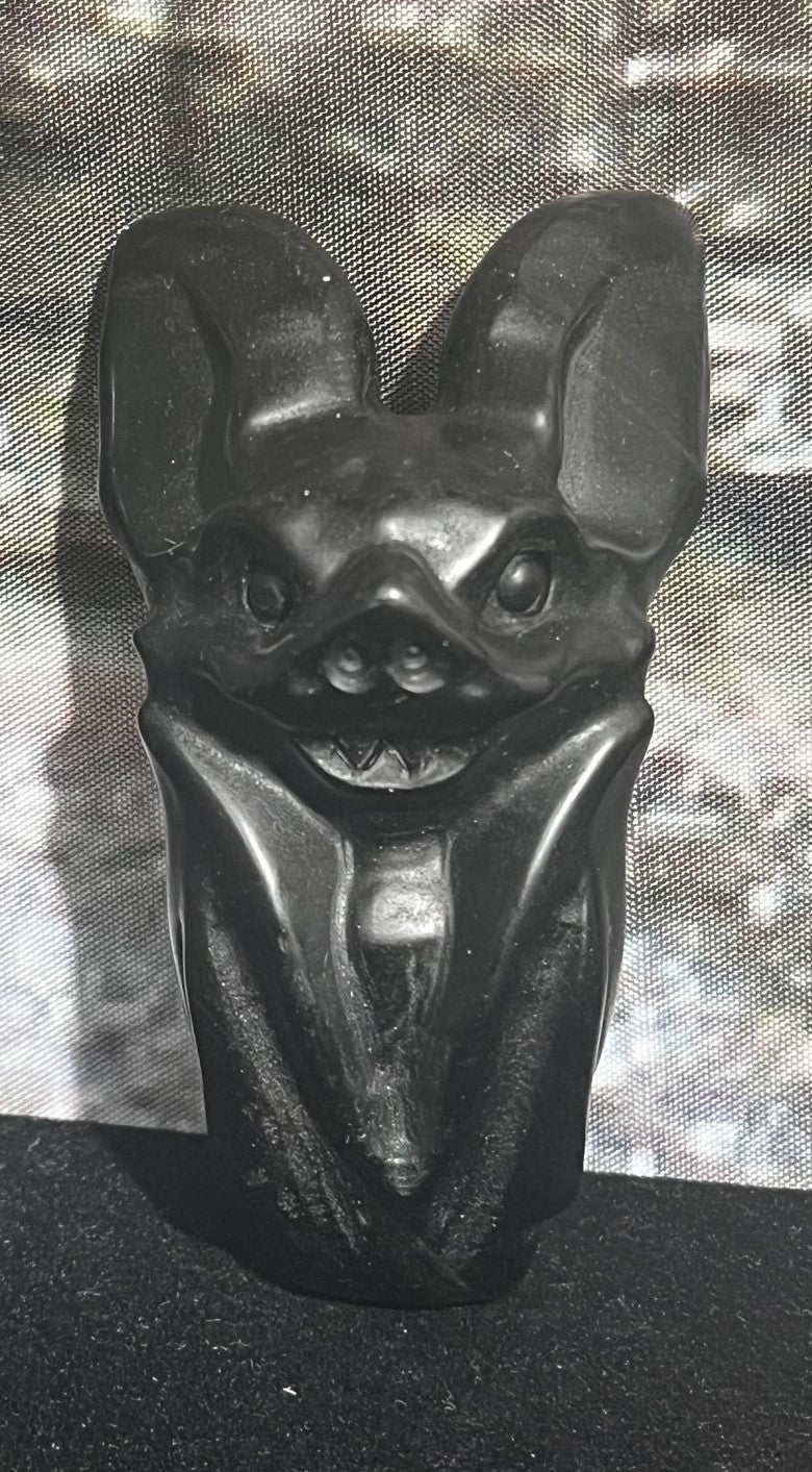 Vampire bats crystal/stone carving