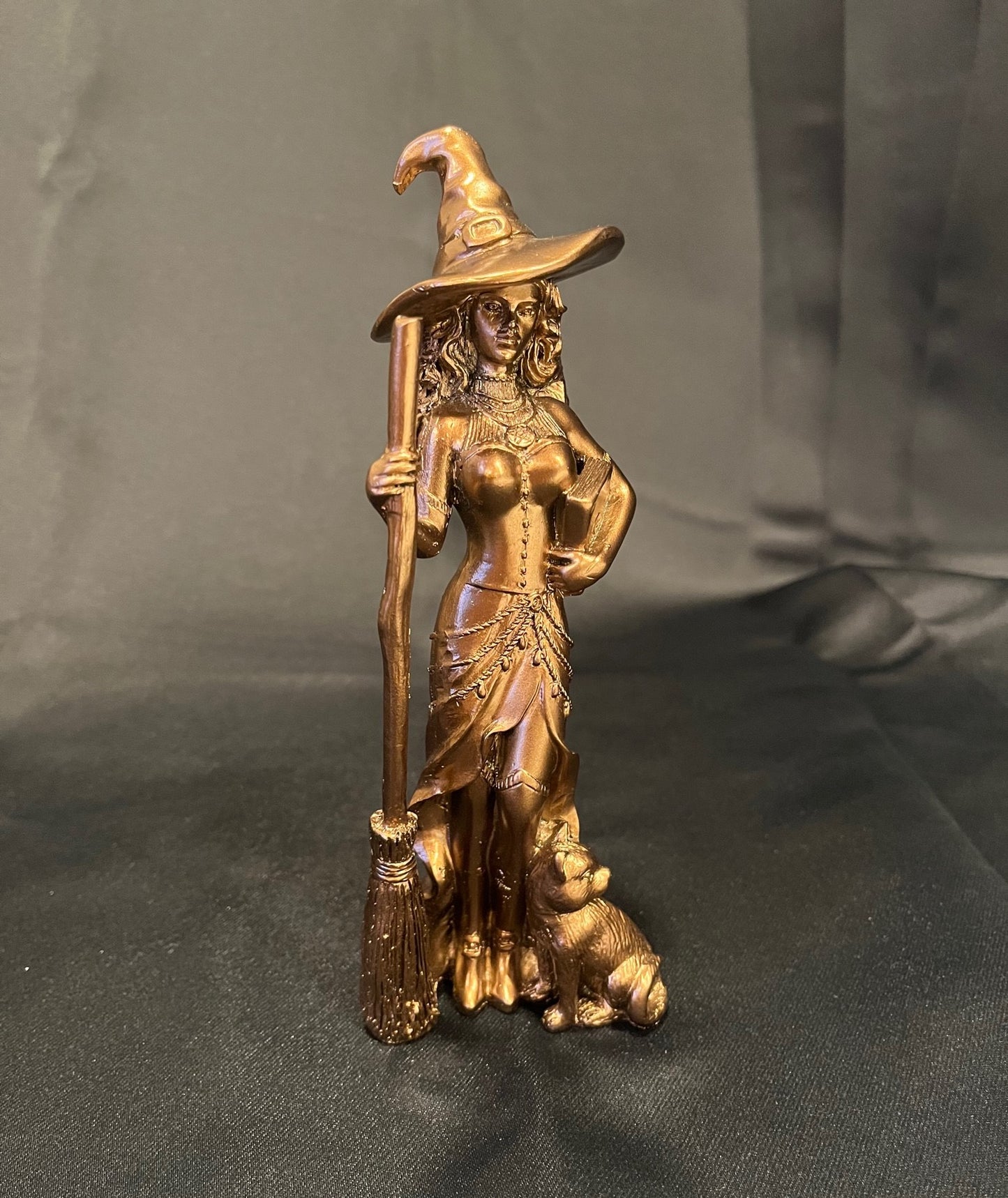 Witch resin statues